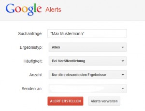 Google Alert einrichten